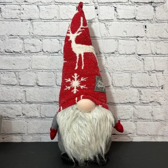 Christmas Gnome Large Elf Reindeer hat 19" - Picture 1 of 5
